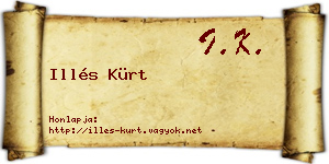 Illés Kürt névjegykártya
