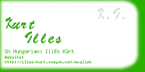 kurt illes business card